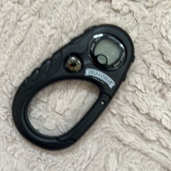 Field & Stream carabiner clip on watch compass, black,  New - Picture 15 of 16